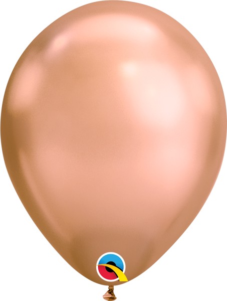 Qualatex Latexballon Chrome Rose Gold 28cm/11" 100 Stück