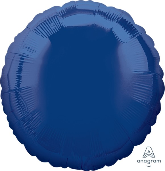 Anagram Folienballon Rund Navy Blue 45cm/18"