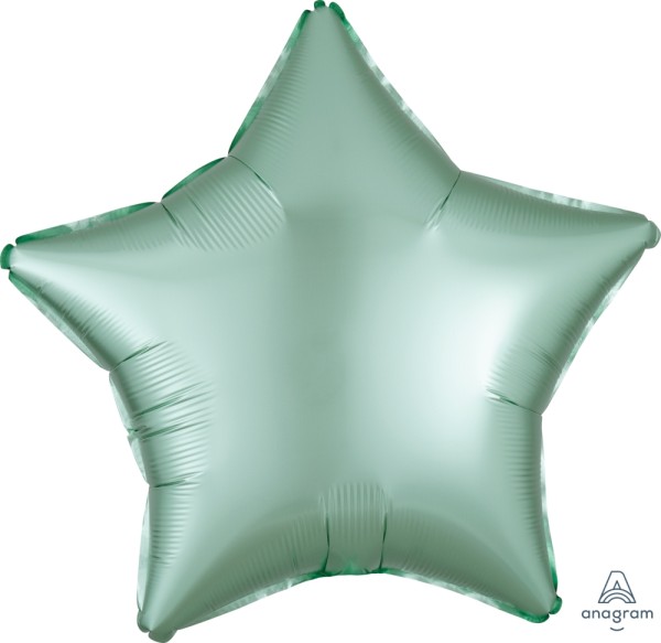 Anagram Folienballon Stern Satin Luxe Pastel Mint Green 50cm/20"