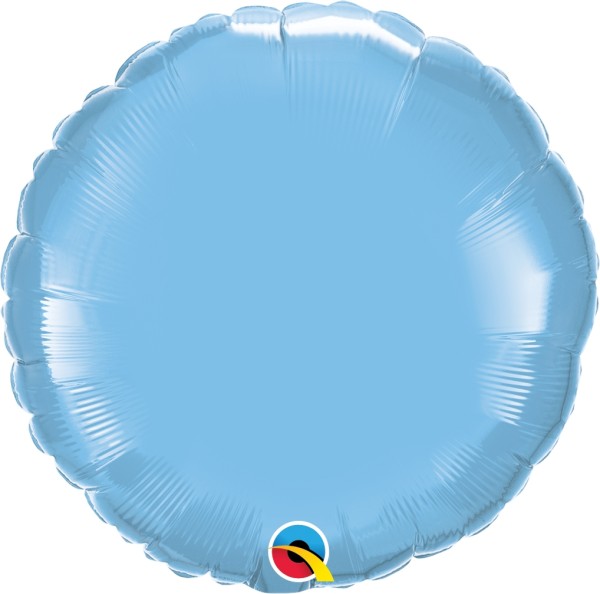 Qualatex Folienballon Rund Pale Blue 45cm/18"