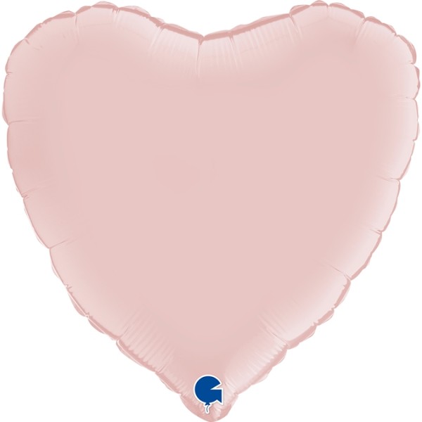 Grabo Folienballon Heart Satin Pastel Pink 45cm/18"