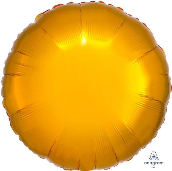 Anagram Folienballon Rund Metallic Gold 45cm/18"