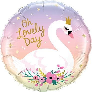 Qualatex Folienballon Oh Lovely Day Swan 45cm/18"