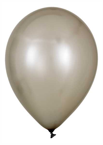 Metallic Luftballons, Silber, 30cm Ø, 100 Stück