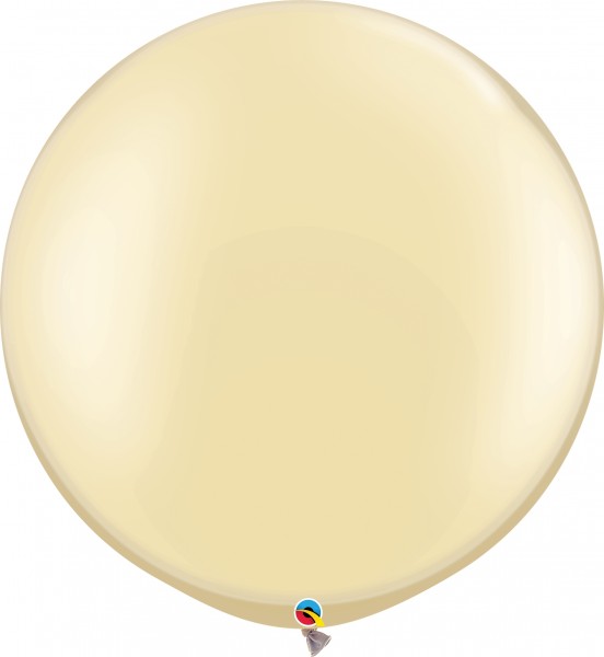 Qualatex Latexballon Pastel Pearl Ivory 75cm/30" 2 Stück