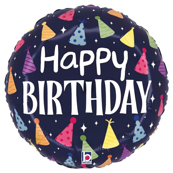 Betallic Folienballon Birthday Party Hats 45cm/18"