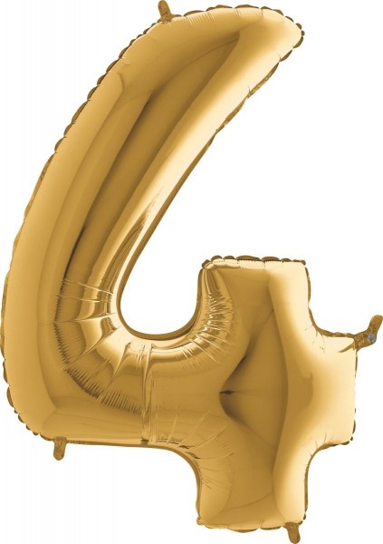 Folienballon Zahl Gold 100cm