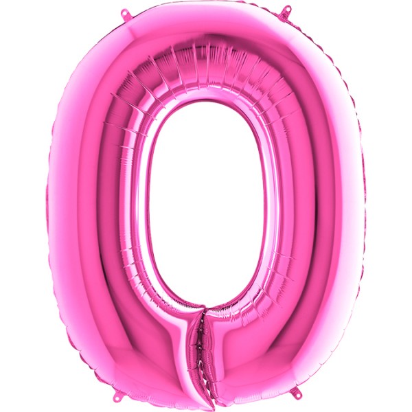 Grabo Folienballon Buchstabe O Fuxia 100cm/40"