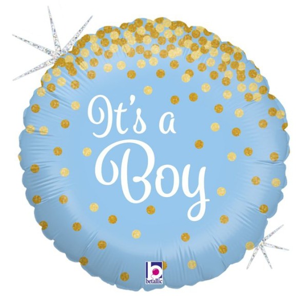 Betallic Folienballon Glittering It's a Boy Holo 45cm/18"