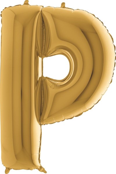 Grabo Folienballon Buchstabe P Gold 100cm/40"