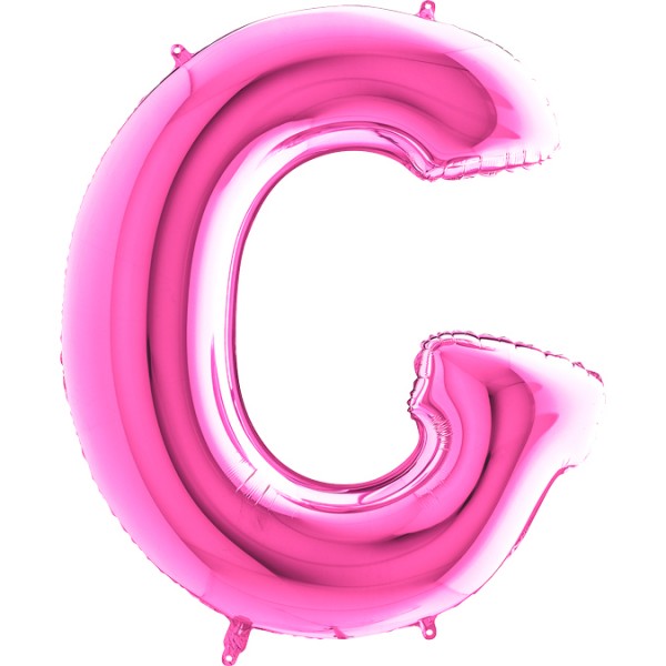 Grabo Folienballon Buchstabe G Fuxia 100cm/40"