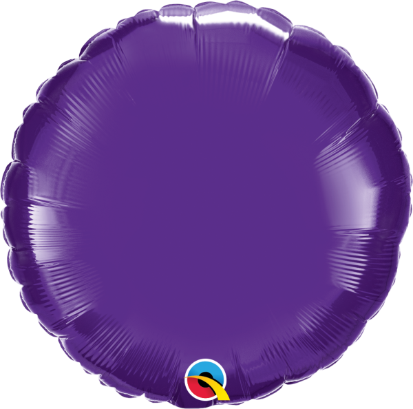 Qualatex Folienballon Rund Quartz Purple 45cm/18"