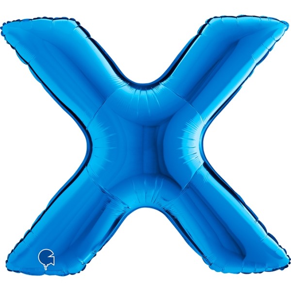 Grabo Folienballon Buchstabe X Blue 100cm/40"