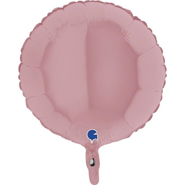 Grabo Folienballon Rund Matte Pink 45cm/18"