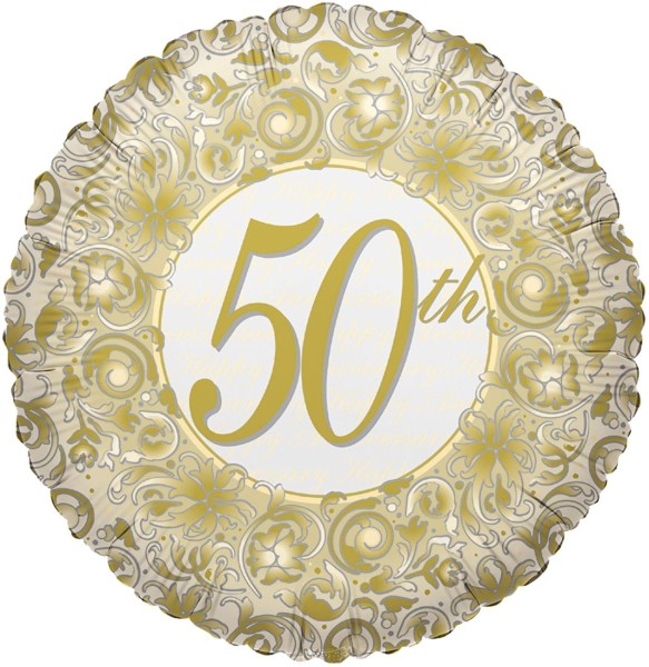 Kaleidoscope Folienballon 50th Anniversary 45cm/18"