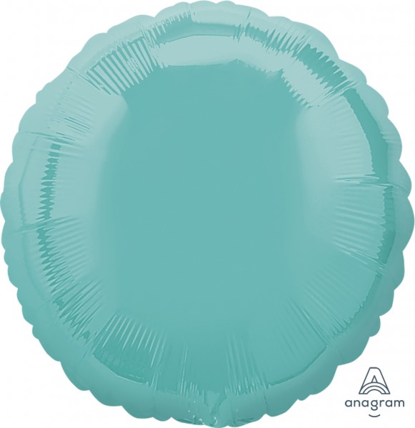 Anagram Folienballon Rund Robins Mittelgrün (Robins Egg Blue) 45cm/18"