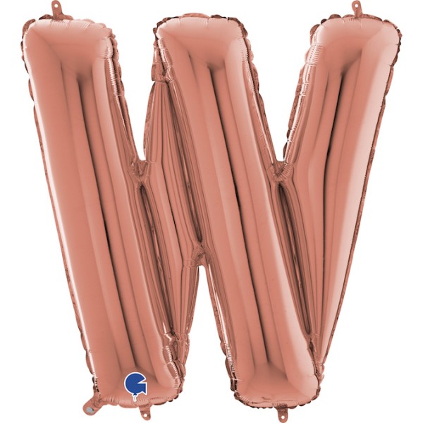 Grabo Folienballon Buchstabe W Rose Gold 100cm/40"