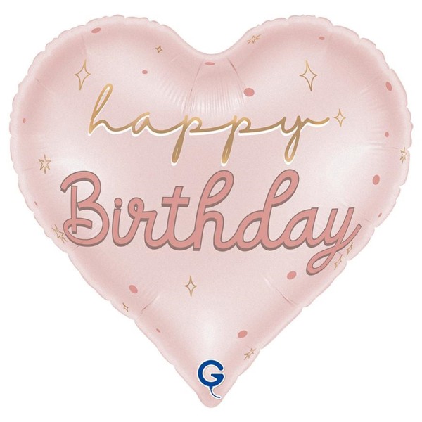 Grabo Folienballon Pink Happy Birthday 45cm/18"