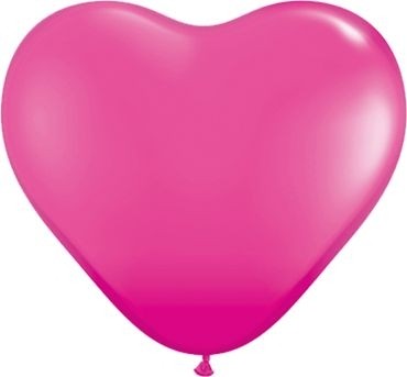 Qualatex Latexballon Fashion Wild Berry Heart 38cm/15" 50 Stück
