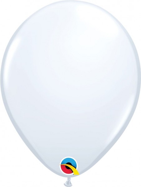 Qualatex Latexballon White 28cm/11" 6 Stück