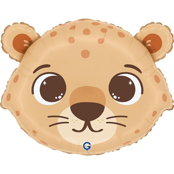 Grabo Folienballon Shape Funny Cheetan Head 45cm/18"