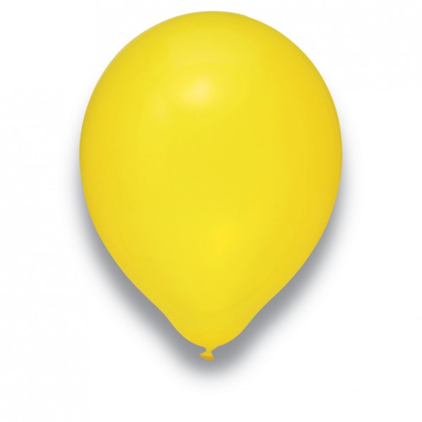 Globos Luftballons Kristall Gelb Naturlatex 30cm/12" 100er Packung