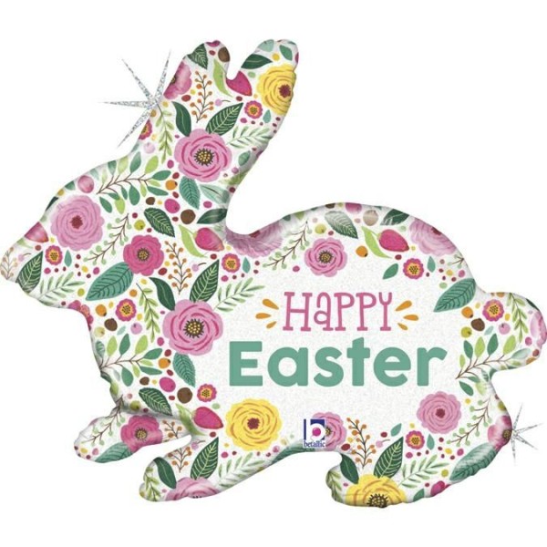 Betallic Folienballon Spring Flower Easter Bunny 80cm/32"