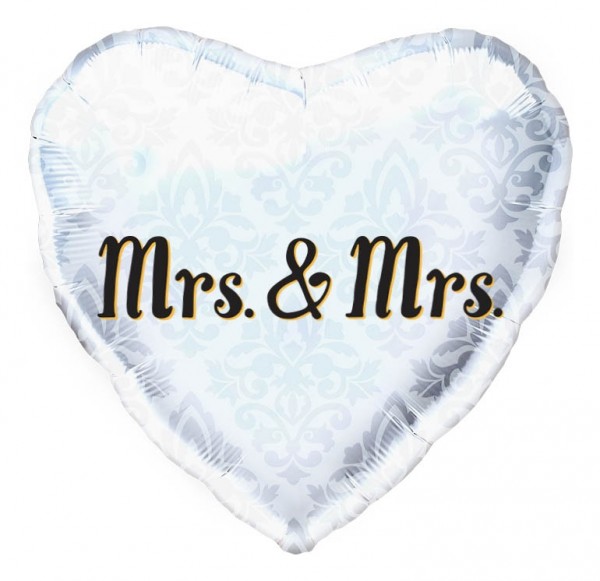 Northstar Folienballon Mrs. & Mrs. Heart 45cm/18"