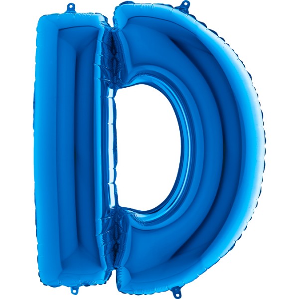 Grabo Folienballon Buchstabe D Blue 100cm/40"
