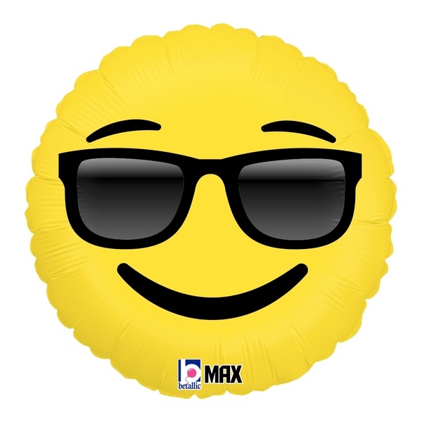 Betallic Folienballon Emoji Sunglasses 45cm/18"