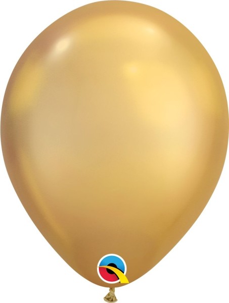 Qualatex Latexballon Chrome Gold 28cm/11" 25 Stück