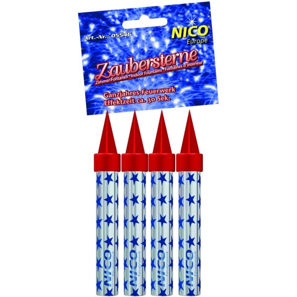 Nico Zaubersterne, ca. 30 Sekunden, 4er-Schachtel