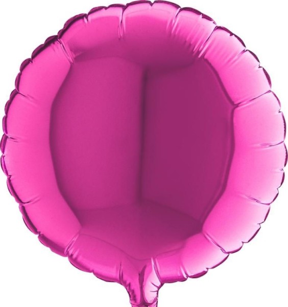Grabo Folienballon Rund Magenta 23cm/9"