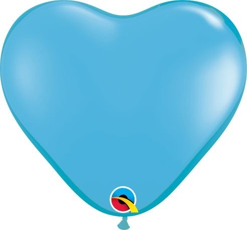 Qualatex Latexballon Standard Pale Blue Heart 15cm/6" 100 Stück