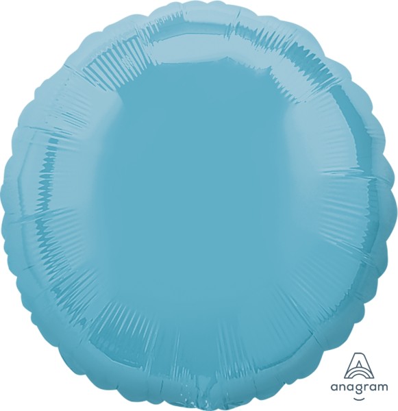 Anagram Folienballon Rund Pale Blue 45cm/18"