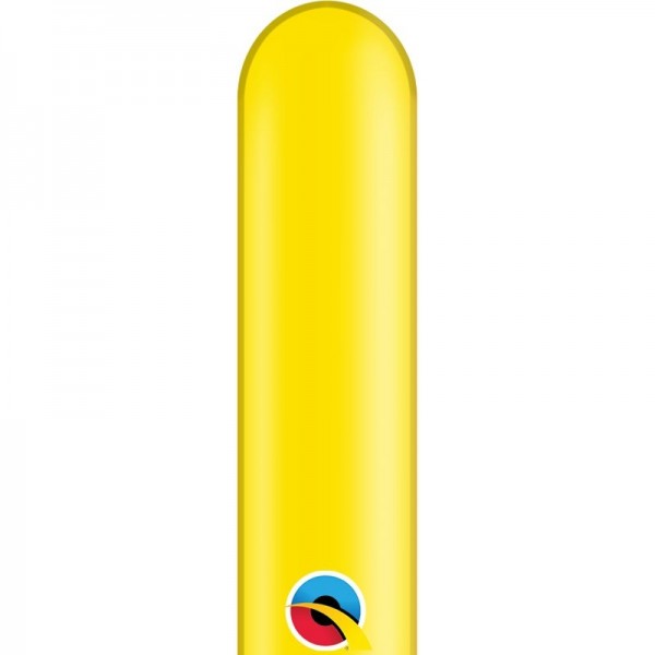 Qualatex Latexballon Entertainer Crystal Citrine Yellow 260Q 100 Stück