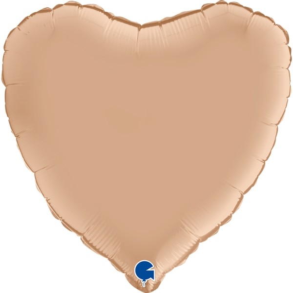Grabo Folienballon Heart Satin Nude 45cm/18"