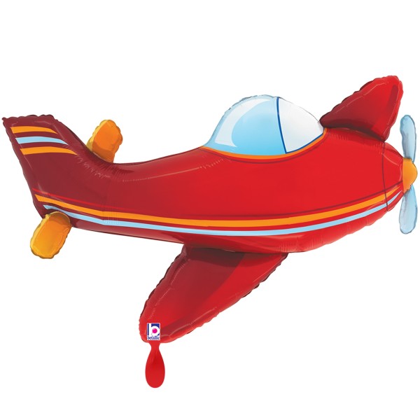 Betallic Folienballon XXL Red Airplane 100cm/43"