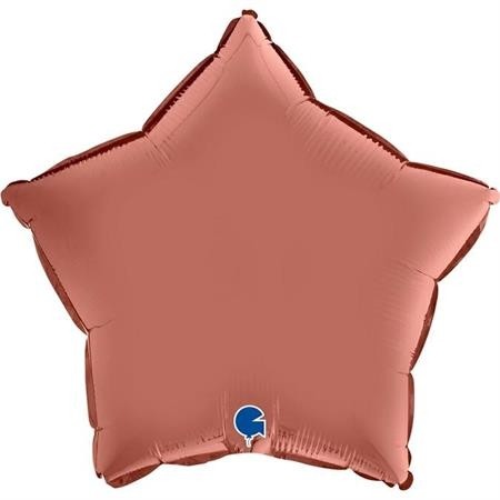 Grabo Folienballon Star Satin Rose Gold 45cm/18"