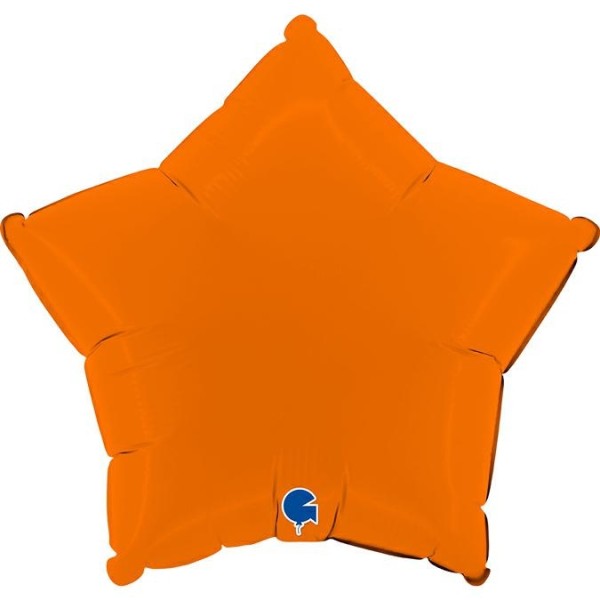 Grabo Folienballon Star Matte Orange 45cm/18"
