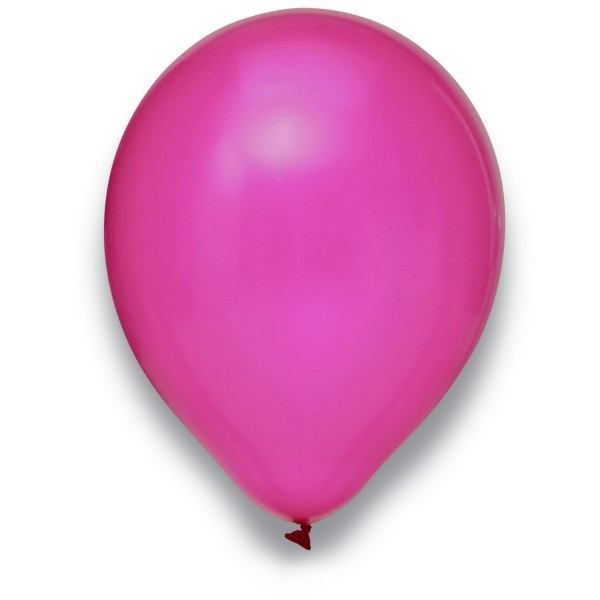 Globos Luftballons Metallic Pink Naturlatex 30cm/12" 100er Packung