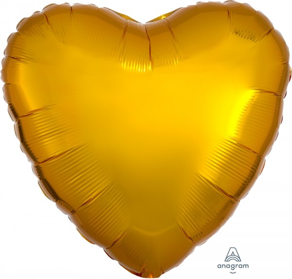Anagram Folienballon Herz Metallic Gold 45cm/18"
