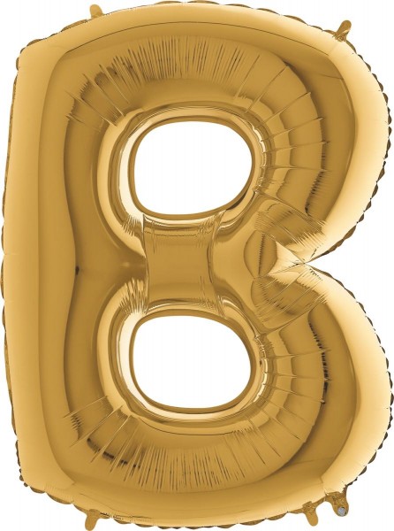 Grabo Folienballon Buchstabe B Gold 100cm/40"