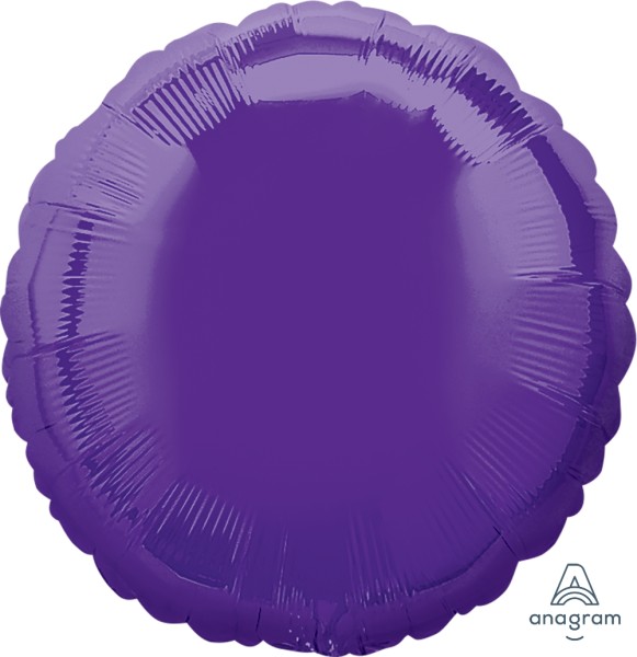 Anagram Folienballon Rund Quartz Purple 45cm/18"