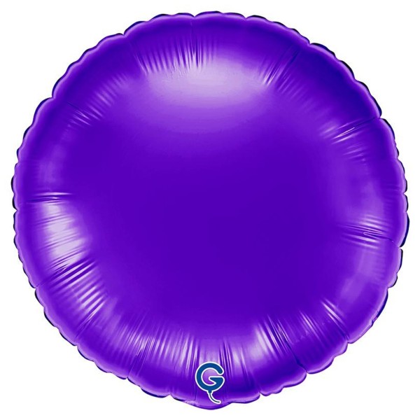 Grabo Folienballon Rund Royal Purple 45cm/18"