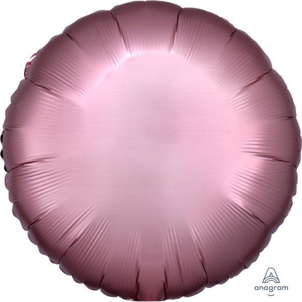 Anagram Folienballon Rund Satin Luxe Rose Copper 45cm/18"
