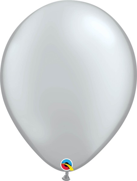 Qualatex Latexballon Metallic Silver 40cm/16" 50 Stück