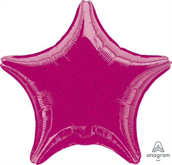 Anagram Folienballon Stern Fuchsia (Fuchsia Dazzler) 50cm/20"