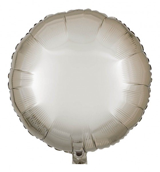 Folienballon Rund, Pearl Creme, 45cm Ø