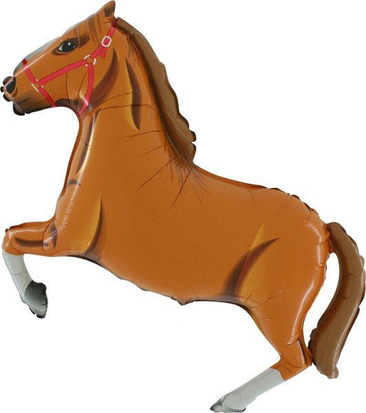 Grabo Folienballon Horse Light Brown 90cm/36"